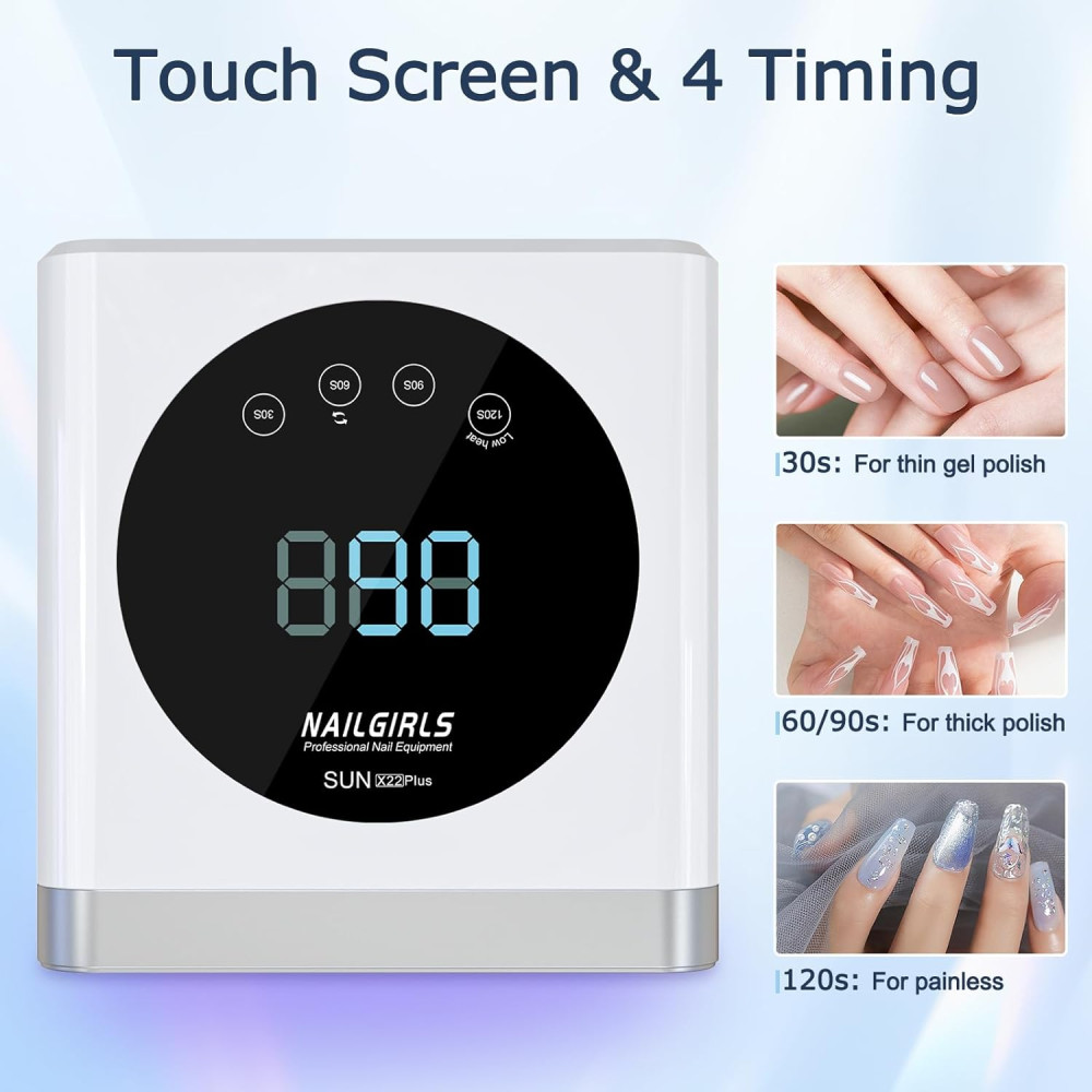  UV LED лампа для ногтей NAILGIRLS 150Wс дисплеем и таймером