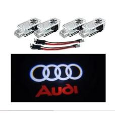 Подсветка дверей авто с логотипом Audi 4 шт (на 4 двери)