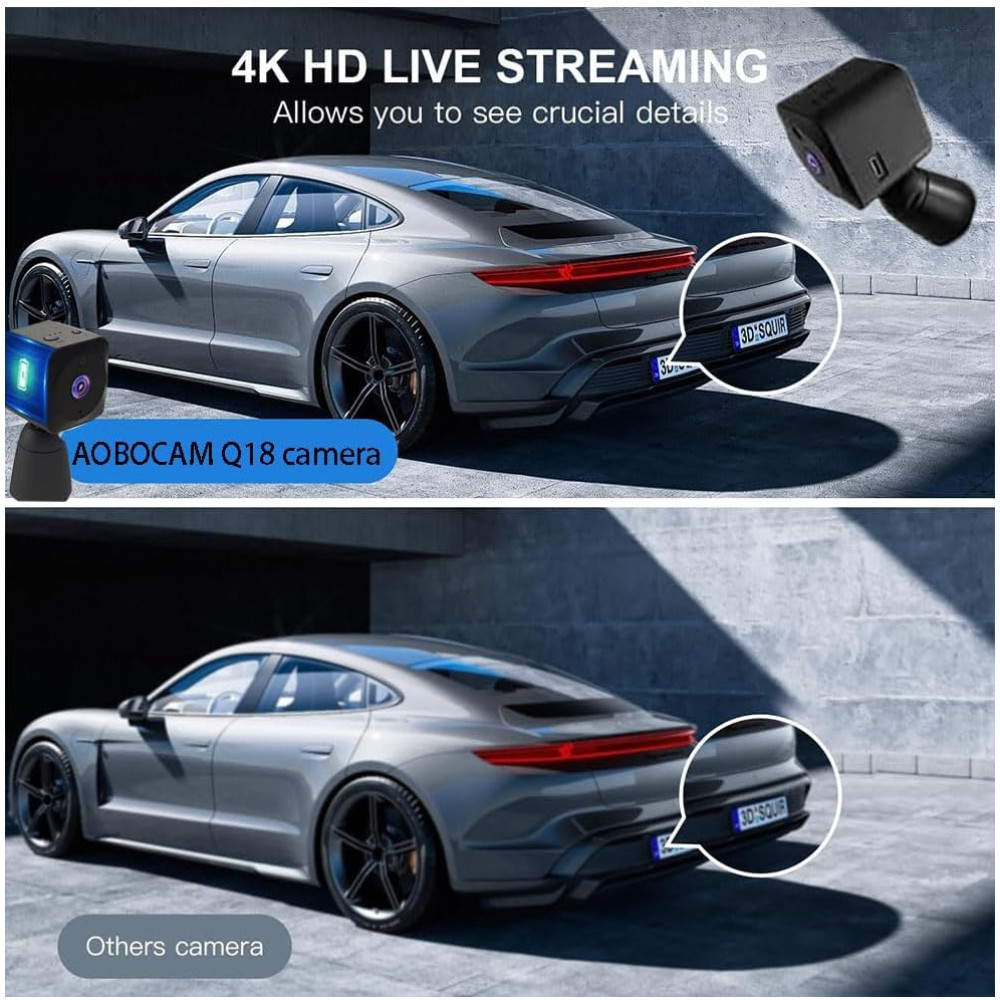 Міні відеокамера 4K AOBOCAM нічне бачення, WiFi