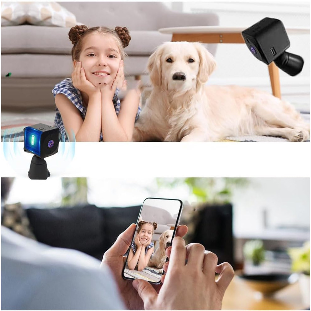Міні відеокамера 4K AOBOCAM нічне бачення, WiFi
