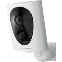 Камера видеонаблюдения Virtavo с аккумулятором 4400 мАч, 1080p HD, Wi-Fi 2,4 ГГц.