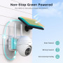 Уличная камера видеонаблюдения BOIFUN 2K с обзором 360° Wi-Fi-