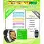 Smart Game Watch Дитячий розумний ігровий годинник,YEDASAH D10, 1,69-дюйма