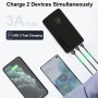 Павербанк Power Bank 12000mAh з функцією швидкої зарядки, РК-дисплей SLuB