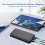 Powerbank чорний Q1054 10000 mAh USB-C, Mini Powerbank 