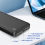 Powerbank чорний Q1054 10000 mAh USB-C, Mini Powerbank 