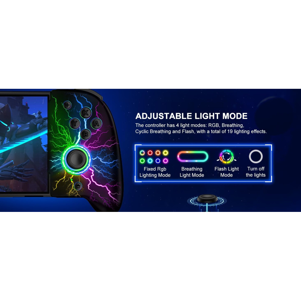 Геймпад беспроводной Gammeefy JC200 с эффектом Холла для Nintendo Switch и Switch OLED