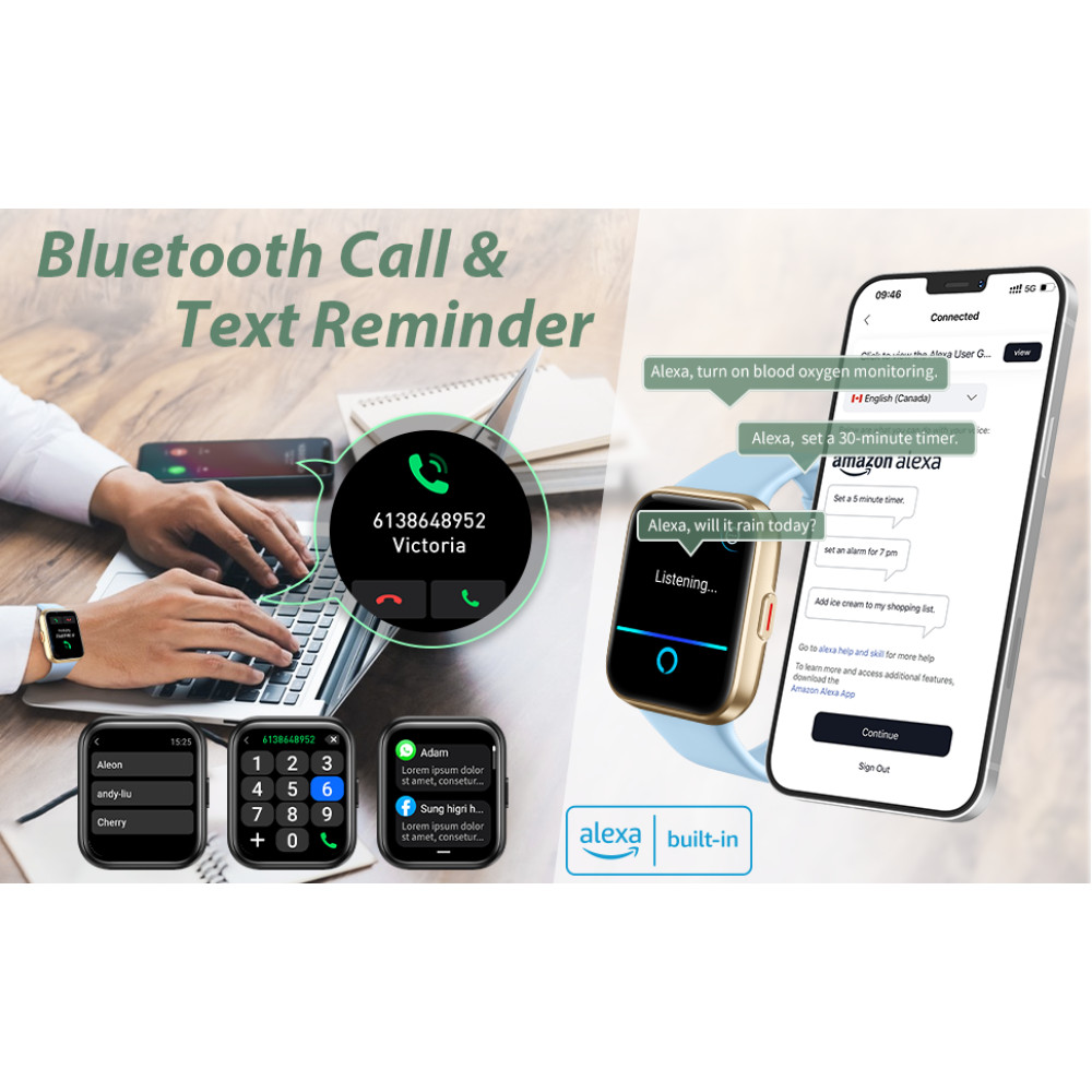 Розумний смарт-годинник ID208 Plus smart watch, 1,8 дюйми