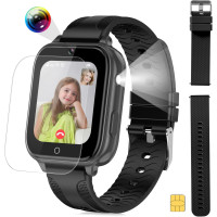 Детские умные часы 4G с SIM-картой, GPS-трекером, SOS, 1,6 дюйма