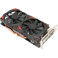 Игровая видеокарта RX 580, два вентилятора 256 бит 8 ГБ GDDR5, 16x PCI Express 3.0