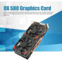 Игровая видеокарта RX 580, два вентилятора 256 бит 8 ГБ GDDR5, 16x PCI Express 3.0