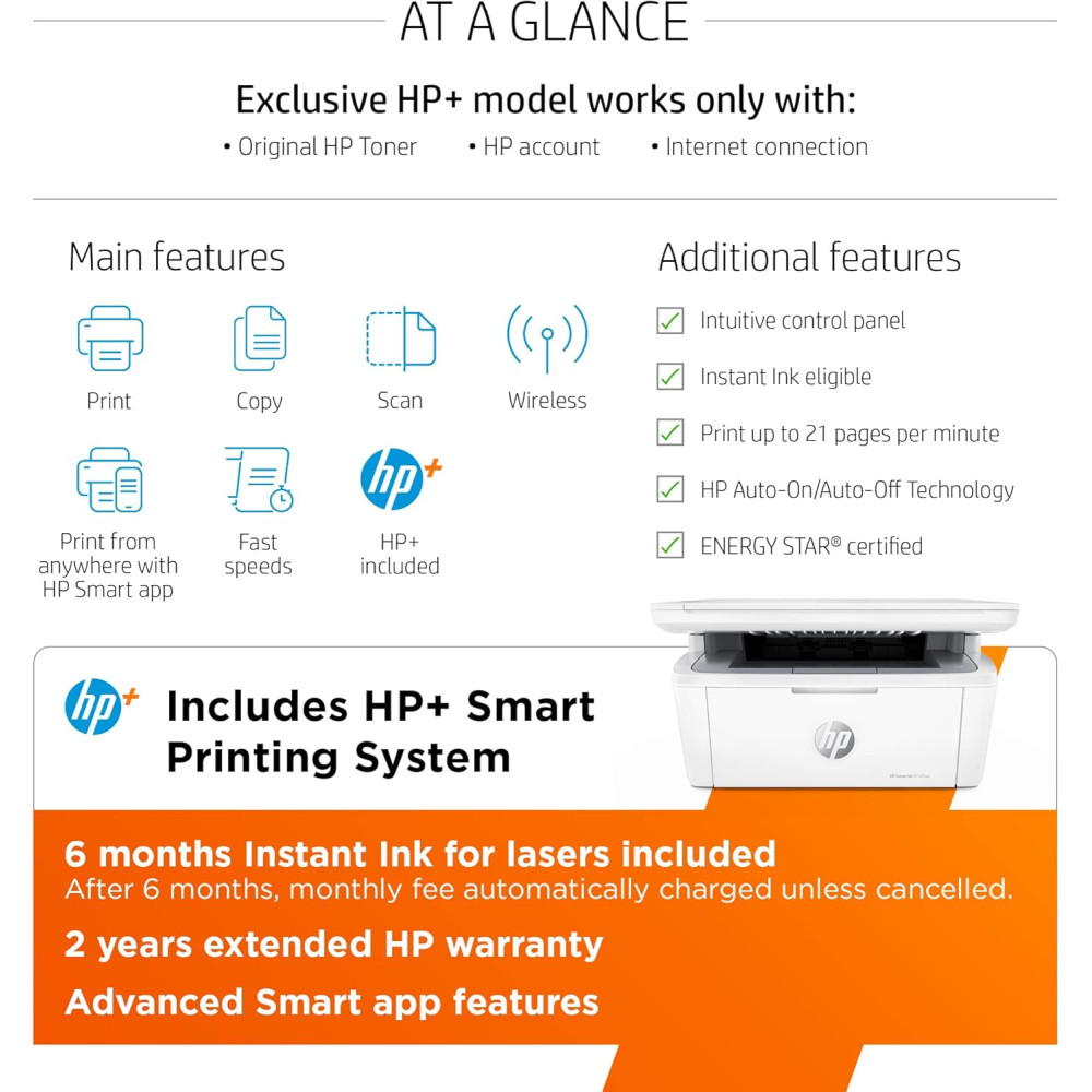 БФП HP LaserJet M140we Принтер лазерный Wi-Fi