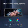 Портативный монитор Prechen 12,3-дюйма HDMI, USBC, 1920 x 720 IPS, угол обзора 178°