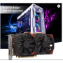 Игровая видеокарта RX 580, два вентилятора 256 бит 8 ГБ GDDR5, 16x PCI Express 3.0