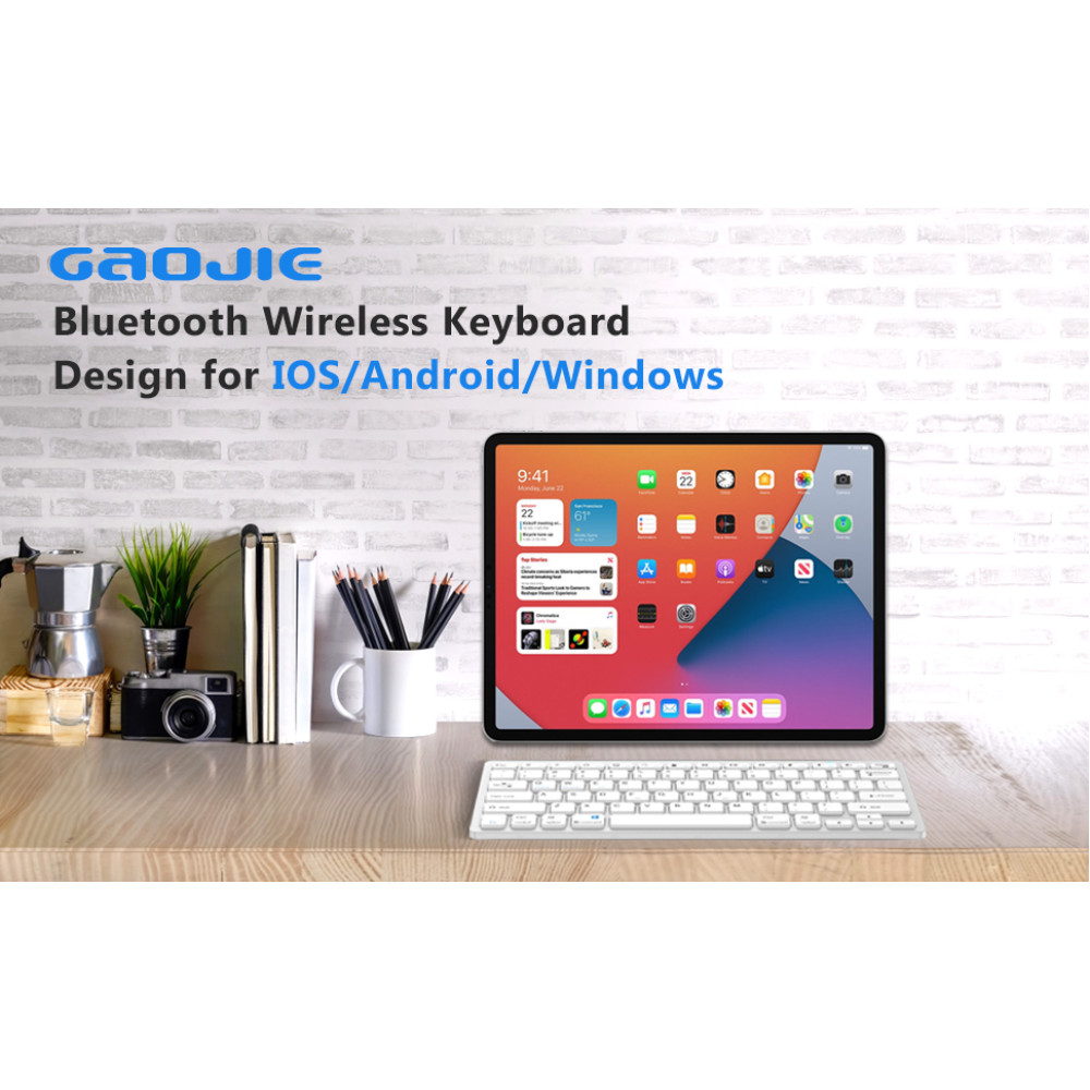 Беспроводная клавиатура 60 с Bluetooth GAOJIE для Android, iOS, Windows