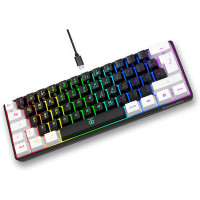 Маленькая компактная клавиатура Snpurdiri 60% с RGB-подсветкой для ПК, Mac, игр, 61 клавиша