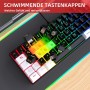 Маленька компактна клавіатура Snpurdiri 60% з RGB-підсвічуванням для ПК, Mac, ігор, 61 клавіша