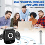 Усилитель голоса WinBridge с двумя микрофонами, мегафон, Bluetooth-динамик с микрофоном 