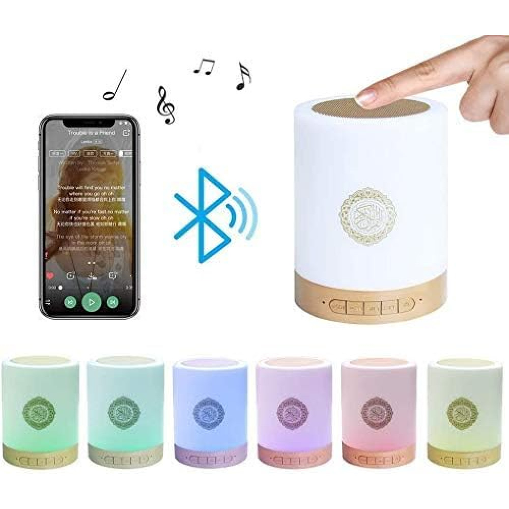Динамик Корана с сенсорной лампой SQ-112., Bluetooth, Quran Speaker, MP3 и FM-радио