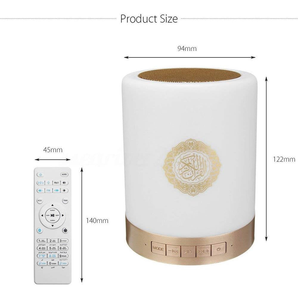 Динамик Корана с сенсорной лампой SQ-112., Bluetooth, Quran Speaker, MP3 и FM-радио