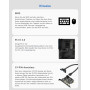 5-портовая карта, плата расширения SupaGeek USB 3.0 PCI-E (2 порта USB-C и 3 порта USB-A) для ПК