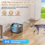 Поилка TOPPLEE фонтан для кошек, собак 3,2 л, аккумуляторный 4000 мАч, с датчиком движения